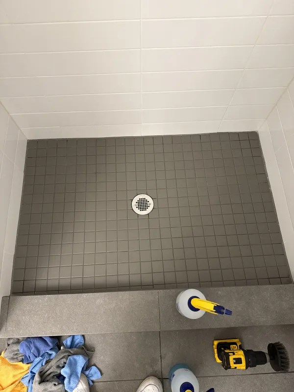 Deep Cleaning — Walk-In Shower after result